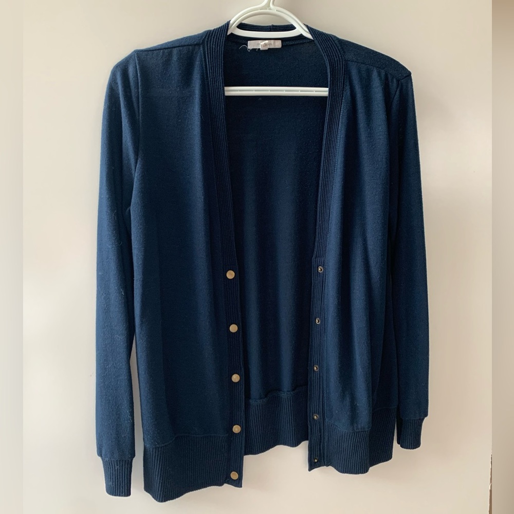 Navy Lightweight Cardigan Sweater